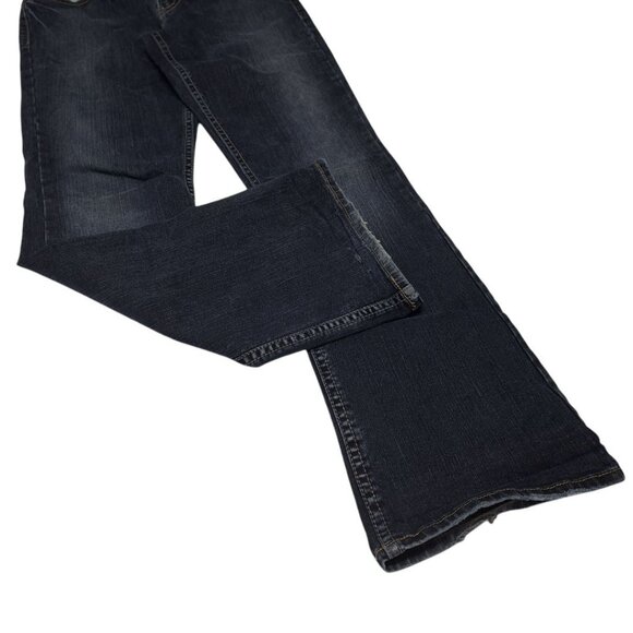 Silver Jeans Suki Womens 31 Blue Denim Embroidered Bootcut - Picture 5 of 10